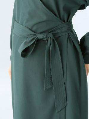 マタニティ ワンピース|【シワになりにくい】カシュクールトレンチライク2WAYワンピース　マタニティ・授乳服【出産後も長く使える】