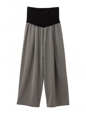 【産前産後対応】T/Rツイルタックワイドパンツ 22911