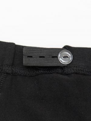 マタニティ パンツ|【産前産後対応】センタープレスナチュラルワイドクロップドパンツ【出産後も長く使える】