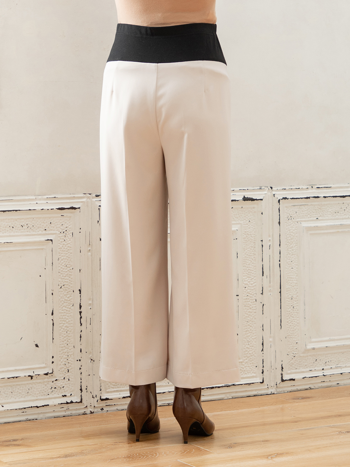 アウトレット|【産前産後対応】ナチュラルワイドロングパンツ【出産後も長く使える】