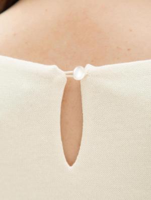 マタニティ ワンピース|八分袖異素材ギャザーロングワンピース　マタニティ・授乳服