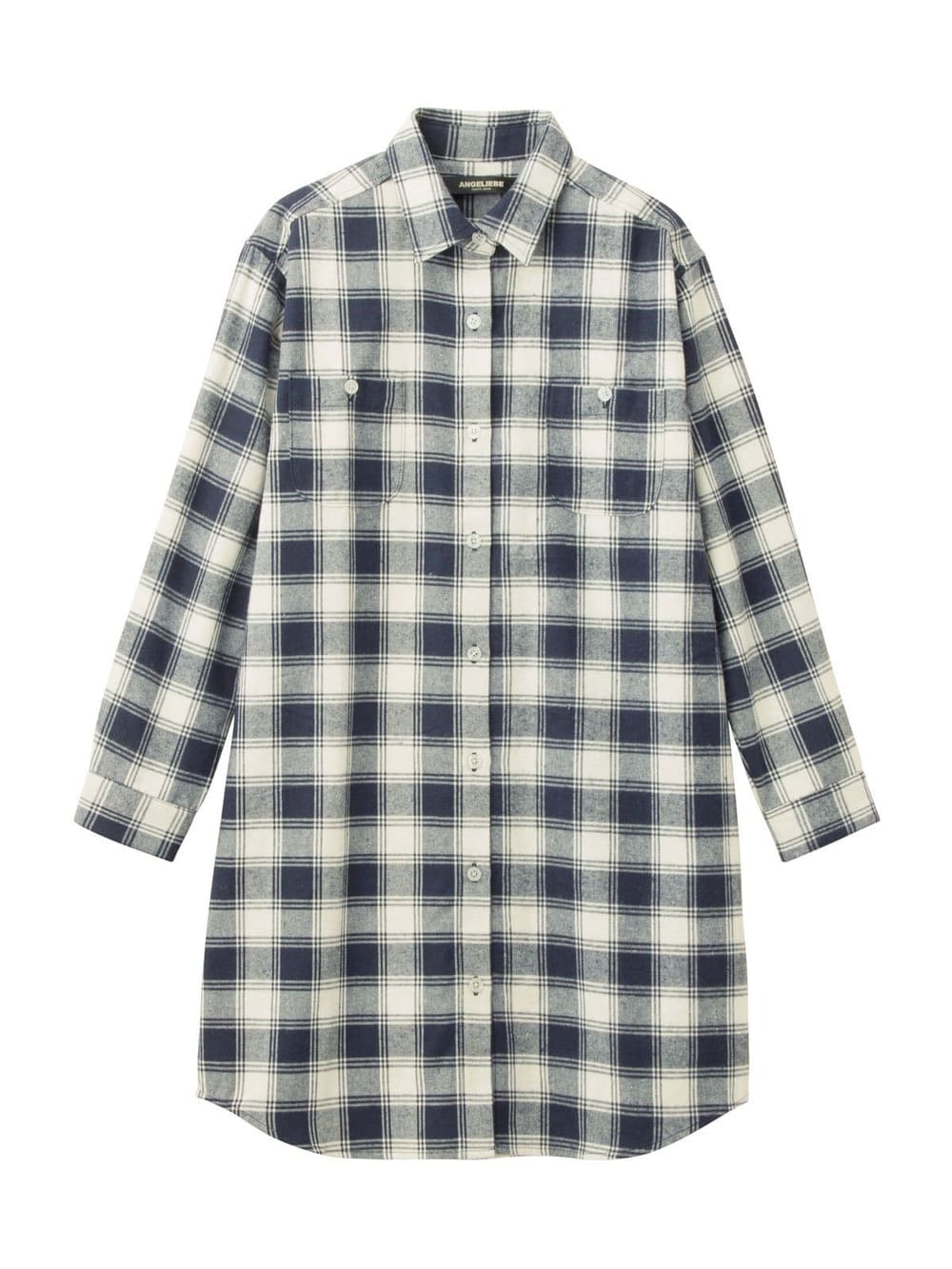 マタニティ ワンピース|シャツワンピース　マタニティ・授乳服【出産後も長く使える】|ネイビー