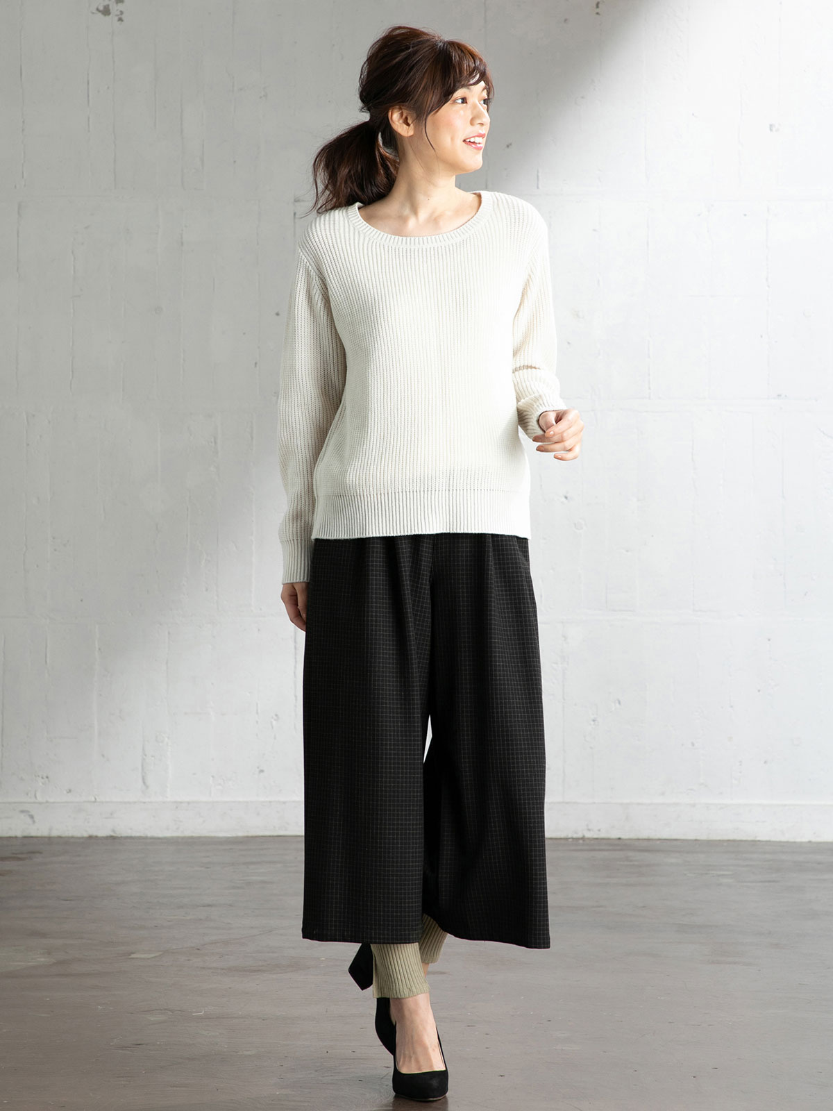 マタニティ パンツ|【選んでオトクな割引キャンペーン対象】【マタニティ・授乳服】【産前産後対応】【親子コーデ可】リブスリットレギンス【出産後も長く使える】|ペールカーキ