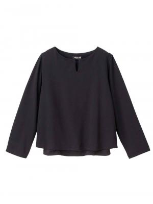 マタニティ ワンピース|【セット】キーネックトップス＆フレアスカートセットアップ　マタニティ・授乳服【出産後も長く使える】