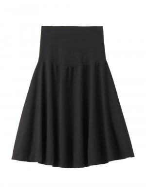 マタニティ ワンピース|【セット】キーネックトップス＆フレアスカートセットアップ　マタニティ・授乳服【出産後も長く使える】