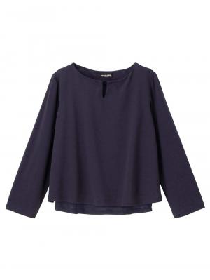 マタニティ ワンピース|【セット】キーネックトップス＆フレアスカートセットアップ　マタニティ・授乳服【出産後も長く使える】