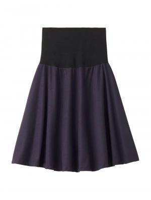 マタニティ ワンピース|【セット】キーネックトップス＆フレアスカートセットアップ　マタニティ・授乳服【出産後も長く使える】