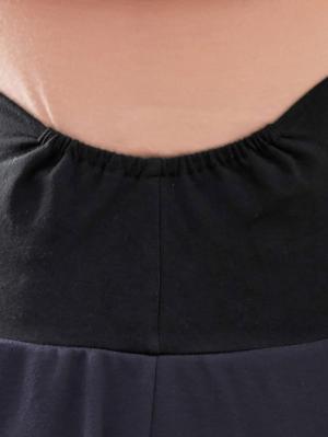 マタニティ ワンピース|【セット】キーネックトップス＆フレアスカートセットアップ　マタニティ・授乳服【出産後も長く使える】