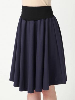 マタニティ ワンピース|【セット】キーネックトップス＆フレアスカートセットアップ　マタニティ・授乳服【出産後も長く使える】