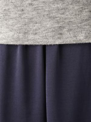 マタニティ ワンピース|異素材コンビマキシワンピース　マタニティ・授乳服