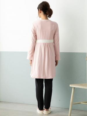 マタニティ パジャマ・ルームウェア|mutti ei（ムッティアイ）【授乳口付】エステルベア天竺ガウン風パジャマ