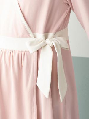 マタニティ パジャマ・ルームウェア|mutti ei（ムッティアイ）【授乳口付】エステルベア天竺ガウン風パジャマ