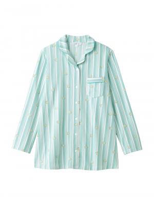 マタニティ パジャマ・ルームウェア|mutti ei（ムッティアイ）【授乳しやすい】エステルベア天竺フラワーストライププリントパジャマ