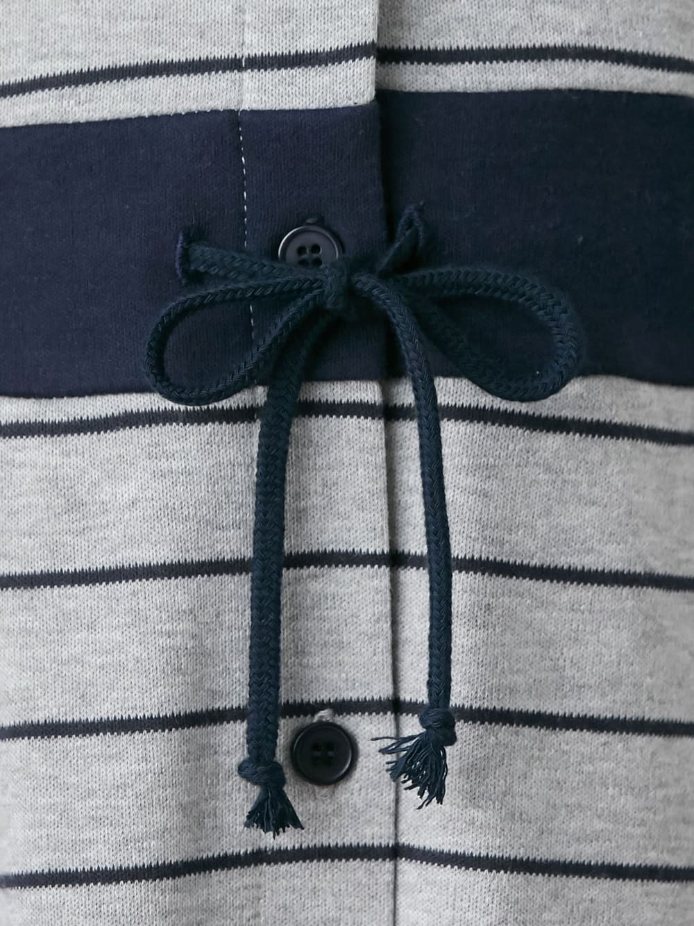 葉酸・妊婦サプリメント|mutti ei（ムッティアイ）【授乳口付】スムース先染めボーダーネグリジェ