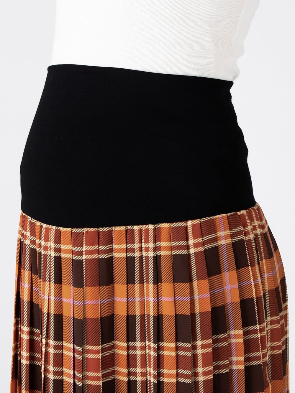 マタニティ スカート|【産前産後対応】チェックプリーツスカート【出産後も長く使える】