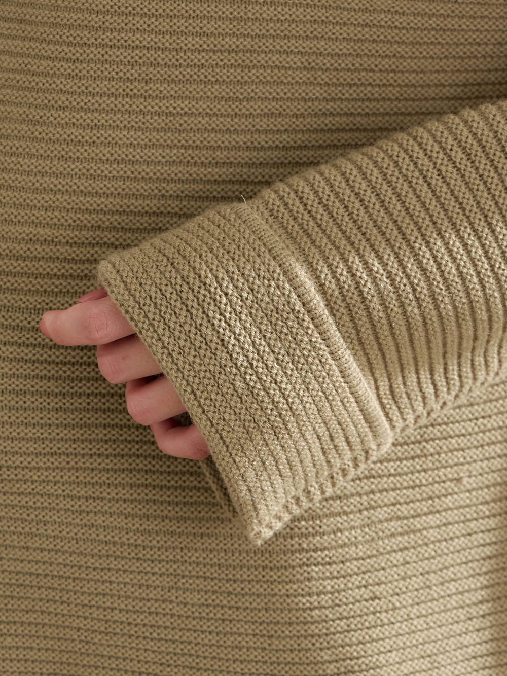 アウトレット|ウール混ハイネックニット　マタニティ・授乳服【出産後も長く使える】