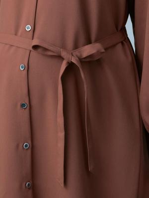 マタニティ ワンピース|ツイルシャツワンピース　マタニティ・授乳服