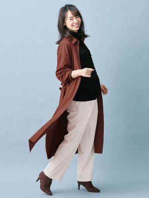 マタニティ ワンピース|ツイルシャツワンピース　マタニティ・授乳服