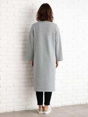 アウトレット|【あったか】裏起毛シンプルワンピース　マタニティ・授乳服