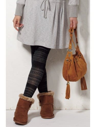 マタニティ レギンス タイツ ストッキング シューズ 綿混スパイラル柄タイツ マタニティウェア 授乳服通販 エンジェリーベ 公式