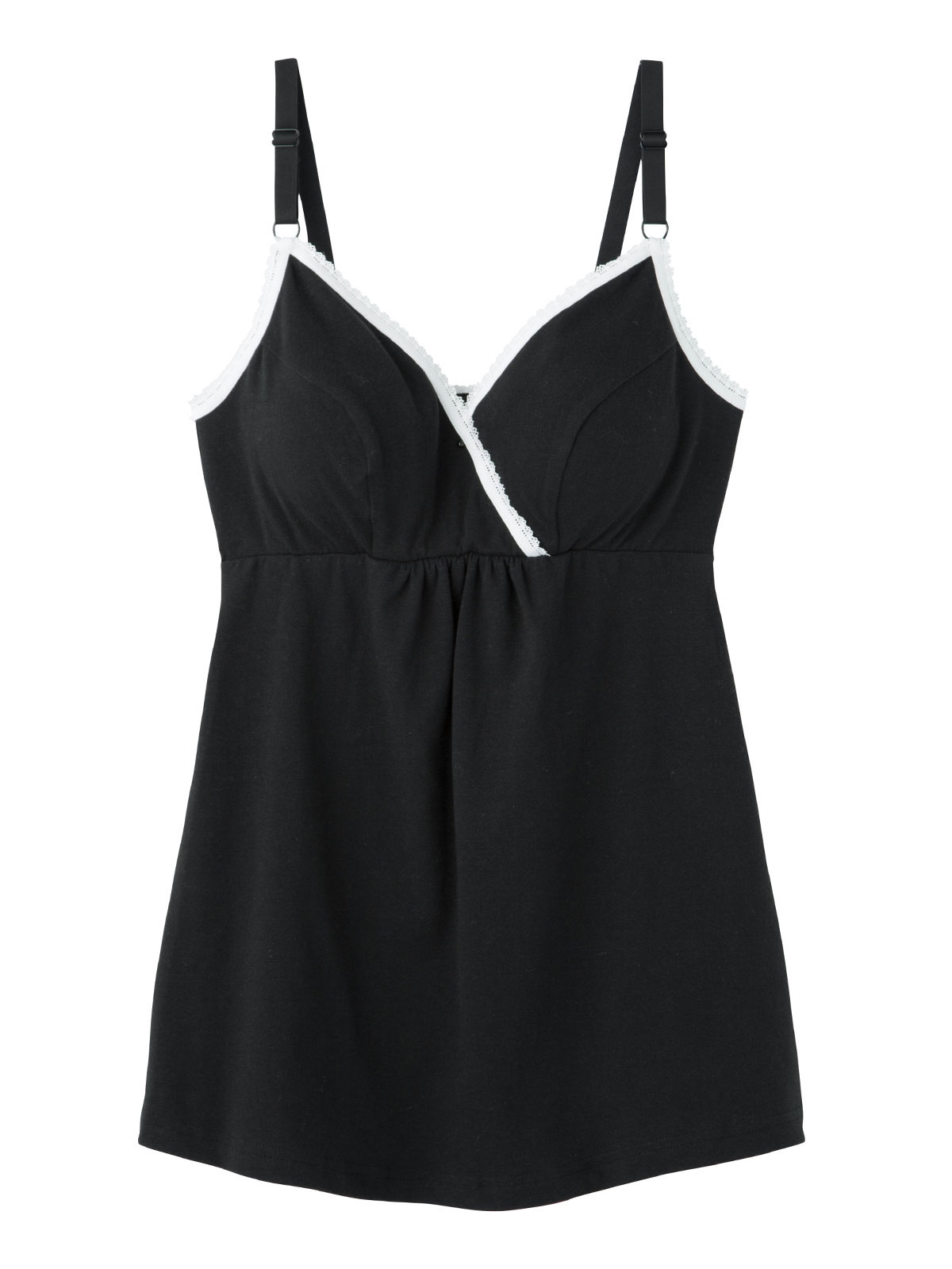 マタニティ 授乳 キャミソール|【授乳対応】マタニティ　ブラキャミソール【出産後も長く使える】|ブラック