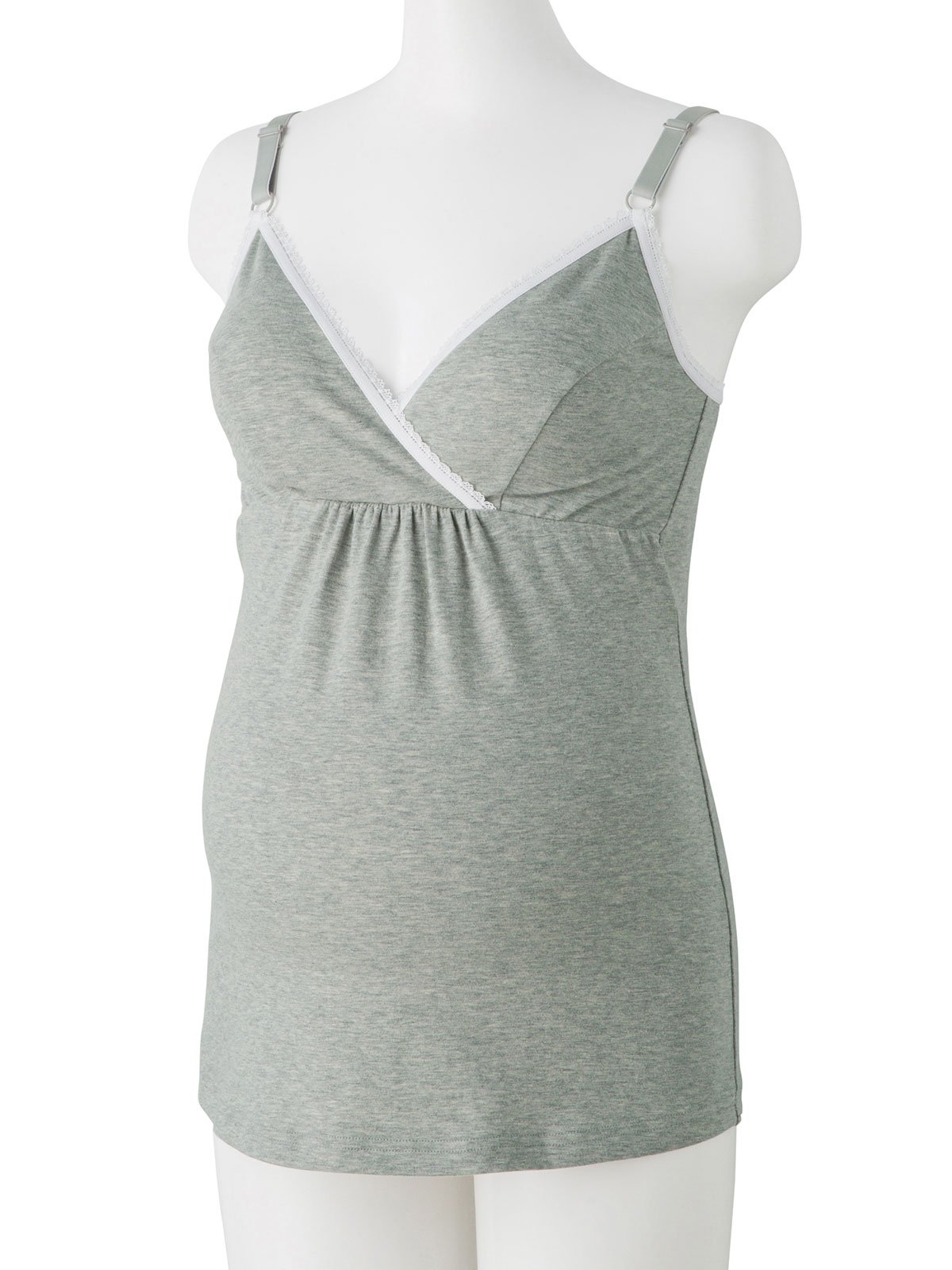 マタニティ 授乳 キャミソール|【授乳対応】マタニティ　ブラキャミソール【出産後も長く使える】