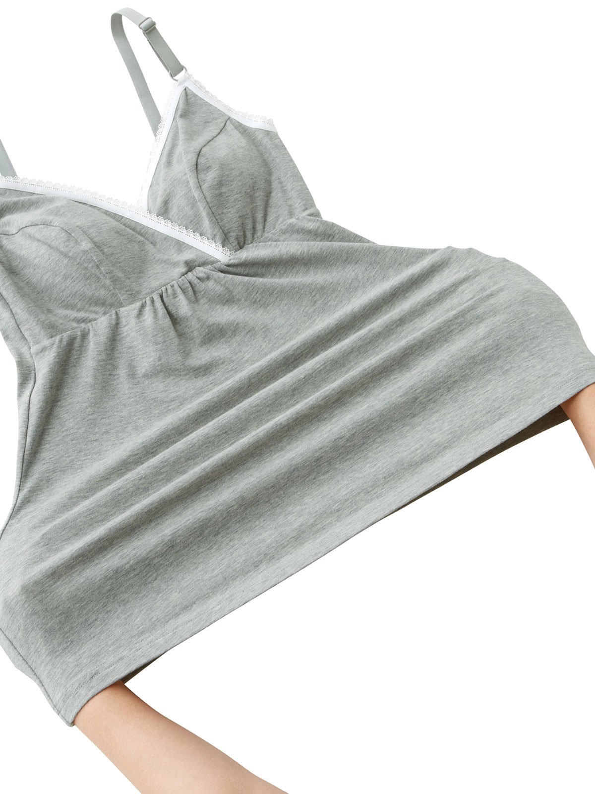 マタニティ 授乳 キャミソール|【授乳対応】マタニティ　ブラキャミソール【出産後も長く使える】