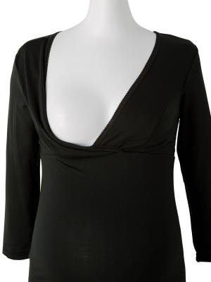 マタニティ 授乳 キャミソール|Easywarm【授乳対応】裏起毛7分袖インナー【出産後も長く使える】
