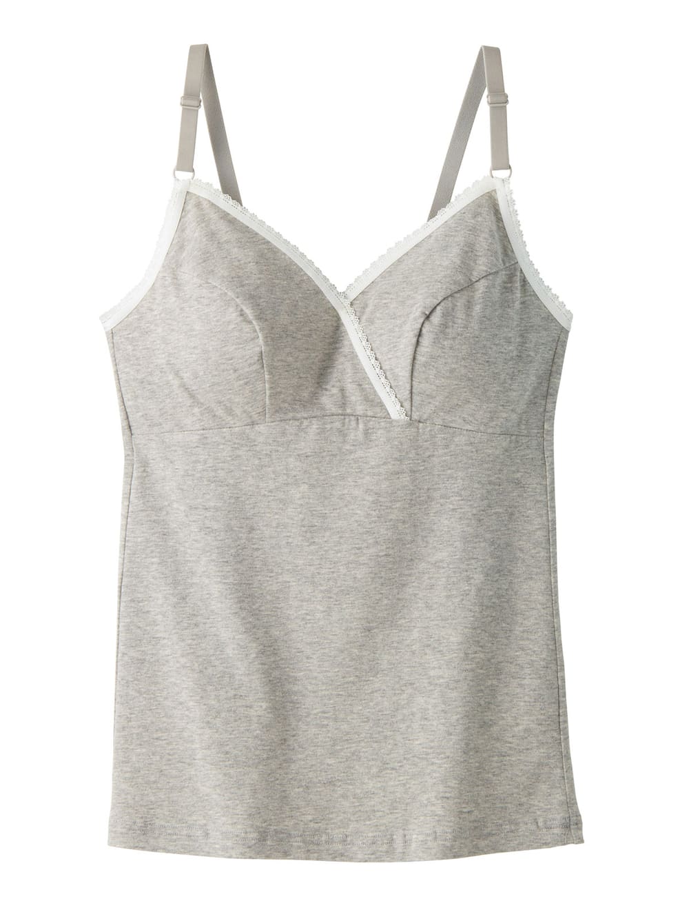 産後 ガードル インナー|【授乳対応】産後用キャミソール|杢グレー