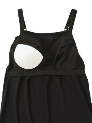 マタニティ 授乳 キャミソール|【授乳対応】吸汗速乾・接触冷感・UVカット素材　大判汗取りパッド付きキャミソール【出産後も長く使える】