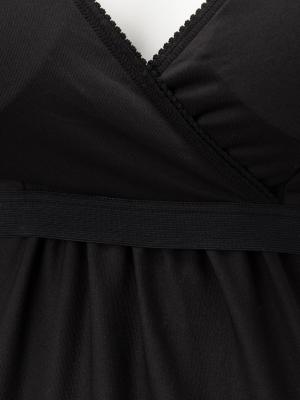 マタニティ 授乳 キャミソール|【授乳対応】吸汗速乾・接触冷感・UVカット素材　大判汗取りパッド付きキャミソール【出産後も長く使える】