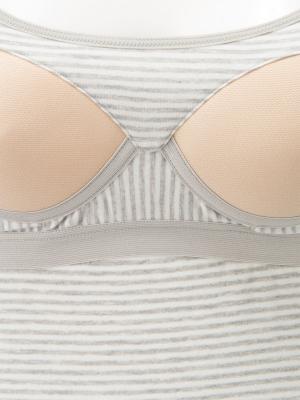 マタニティ 授乳 キャミソール|【授乳対応】モールドカップ内蔵ブラキャミ【出産後も長く使える】