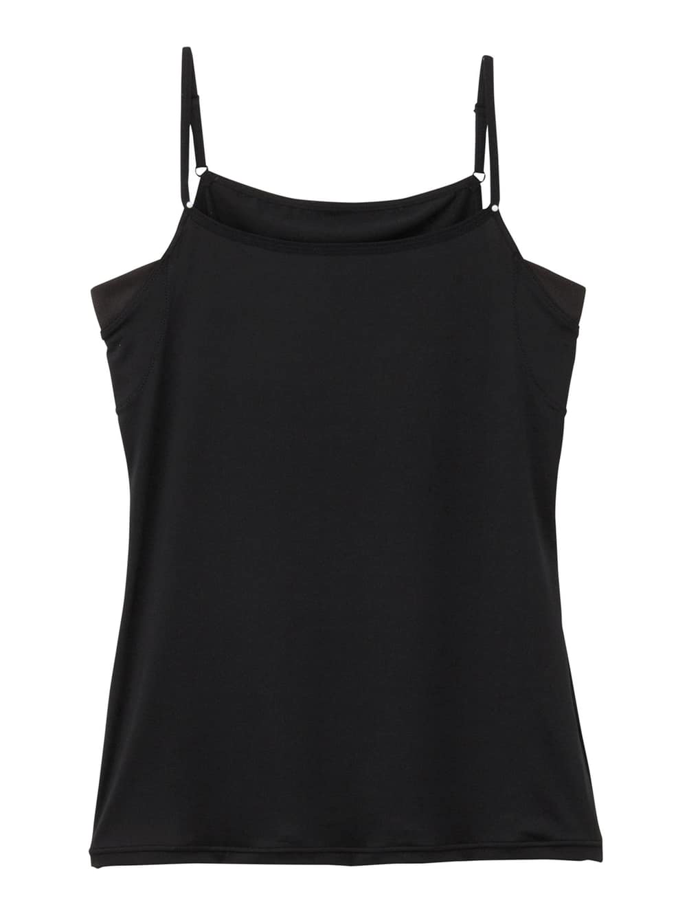 マタニティ 授乳 キャミソール|接触冷感・ＵＶカット【授乳対応】汗取りパッド付きキャミソール|ブラック