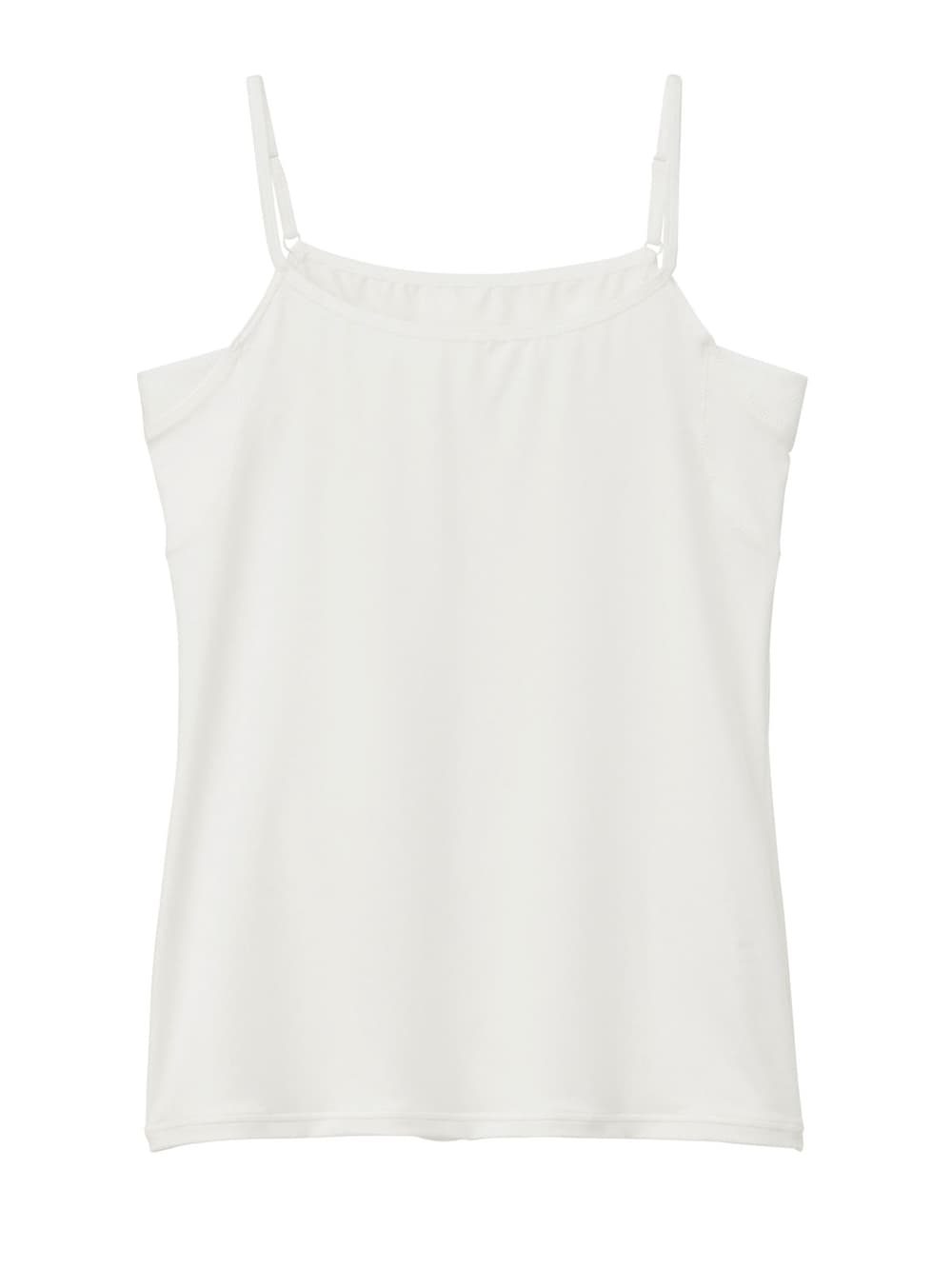 マタニティ 授乳 キャミソール|接触冷感・ＵＶカット【授乳対応】汗取りパッド付きキャミソール|オフホワイト