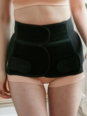 骨盤ベルト|ピジョン 　産後しっかり戻すおなかシェイパー＋骨盤ケア 骨盤ベルト|ブラック