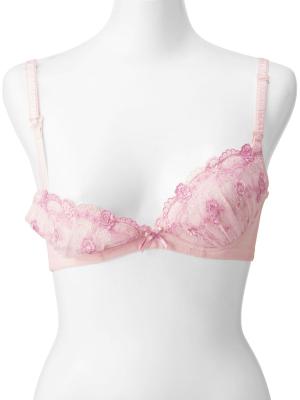 授乳ブラ・マタニティブラ(マタニティインナー・産後用品)|花柄チュールレースブラジャー&ショーツセット L字ワイヤー | マタニティ・授乳ブラ
