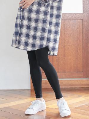 マタニティレッグウェア|犬印本舗 【160D】裏シャギー ウエストらくらくレギンス【出産後も長く使える】|ブラック