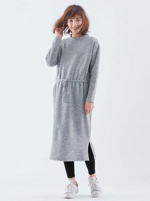 マタニティレッグウェア|犬印本舗 【160D】裏シャギー ウエストらくらくレギンス【出産後も長く使える】|ブラック