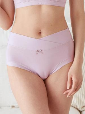 マタニティ ショーツ|【産前産後対応】らくちん2wayショーツ【出産後も長く使える】|ラベンダー