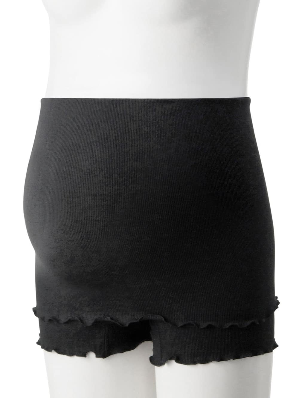 マタニティ ショーツ|マタニティ はらまきパンツ ストレッチ【出産後も長く使える】|ブラック