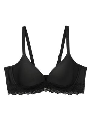 授乳ブラ・マタニティブラ(マタニティインナー・産後用品)|ワイヤー入り 快適ソフトモールドカップ L字ワイヤー 授乳  マタニティ ブラジャー【出産後も長く使える】|ブラック