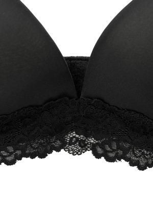 授乳ブラ・マタニティブラ(マタニティインナー・産後用品)|ワイヤー入り 快適ソフトモールドカップ L字ワイヤー 授乳  マタニティ ブラジャー【出産後も長く使える】|ブラック