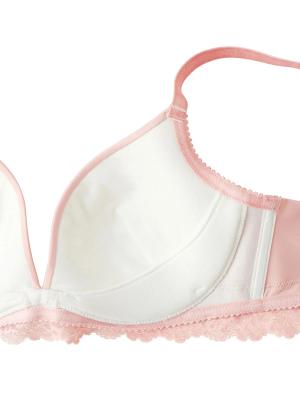 授乳ブラ・マタニティブラ(マタニティインナー・産後用品)|ワイヤー入り 快適ソフトモールドカップ L字ワイヤー 授乳  マタニティ ブラジャー【出産後も長く使える】|ピンク