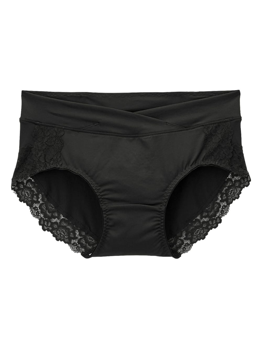 マタニティ ショーツ|産前産後長く使えるローライズマタニティショーツ【バックレースタイプ】【出産後も長く使える】|ブラック