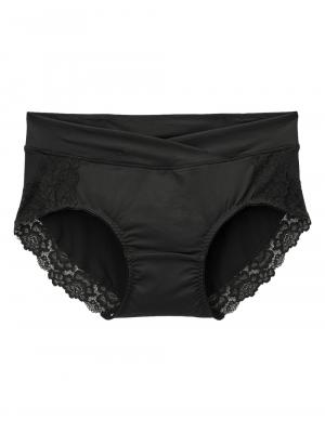 マタニティ ショーツ|産前産後長く使えるローライズマタニティショーツ【バックレースタイプ】【出産後も長く使える】|ブラック