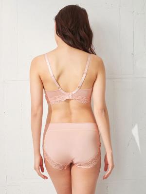 マタニティ ショーツ|産前産後長く使えるローライズマタニティショーツ【バックレースタイプ】【出産後も長く使える】|ピンク