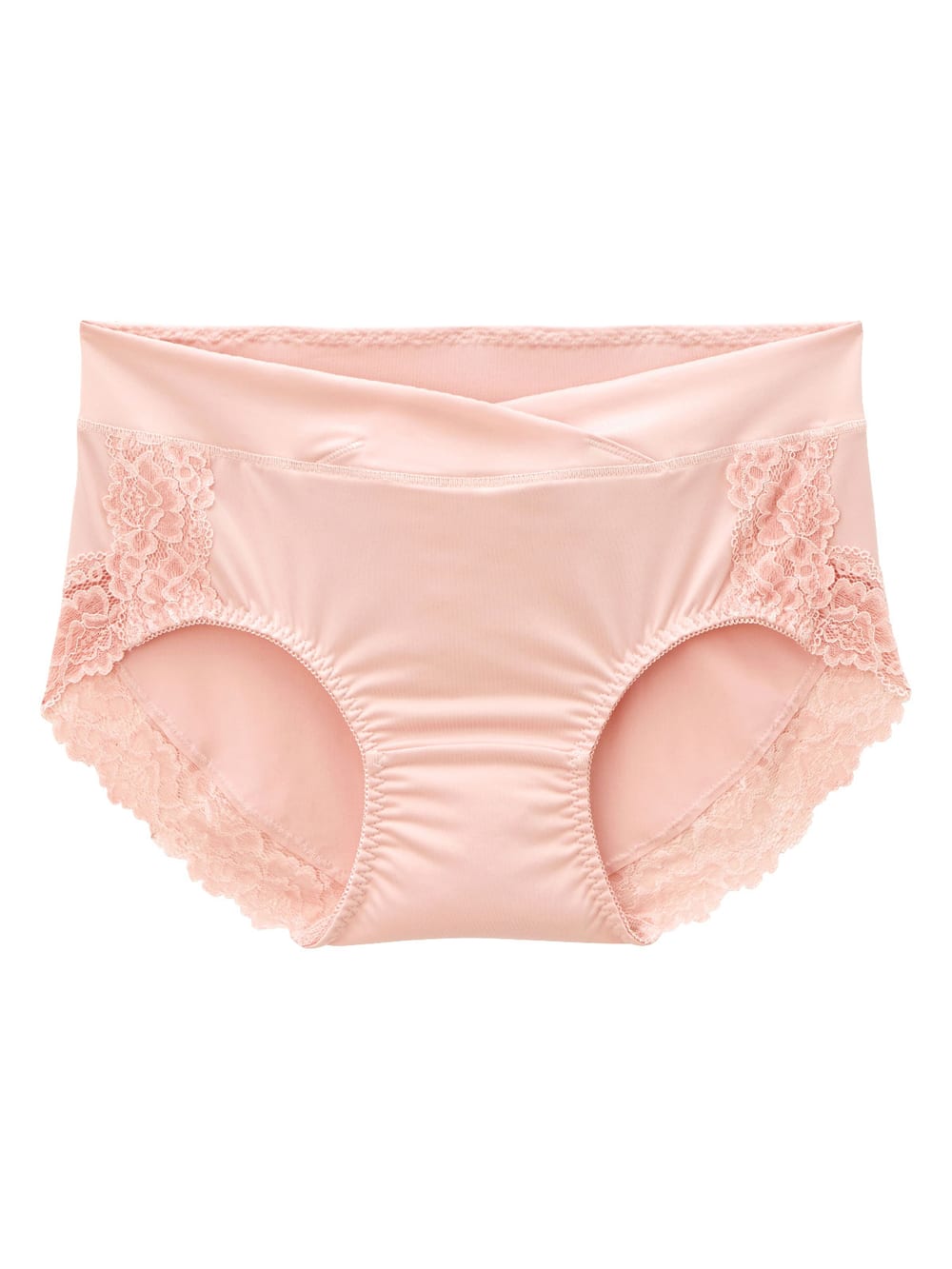 マタニティ ショーツ|産前産後長く使えるローライズマタニティショーツ【バックレースタイプ】【出産後も長く使える】|ピンク