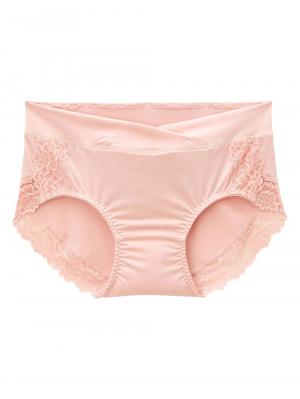 マタニティ ショーツ|産前産後長く使えるローライズマタニティショーツ【バックレースタイプ】【出産後も長く使える】|ピンク