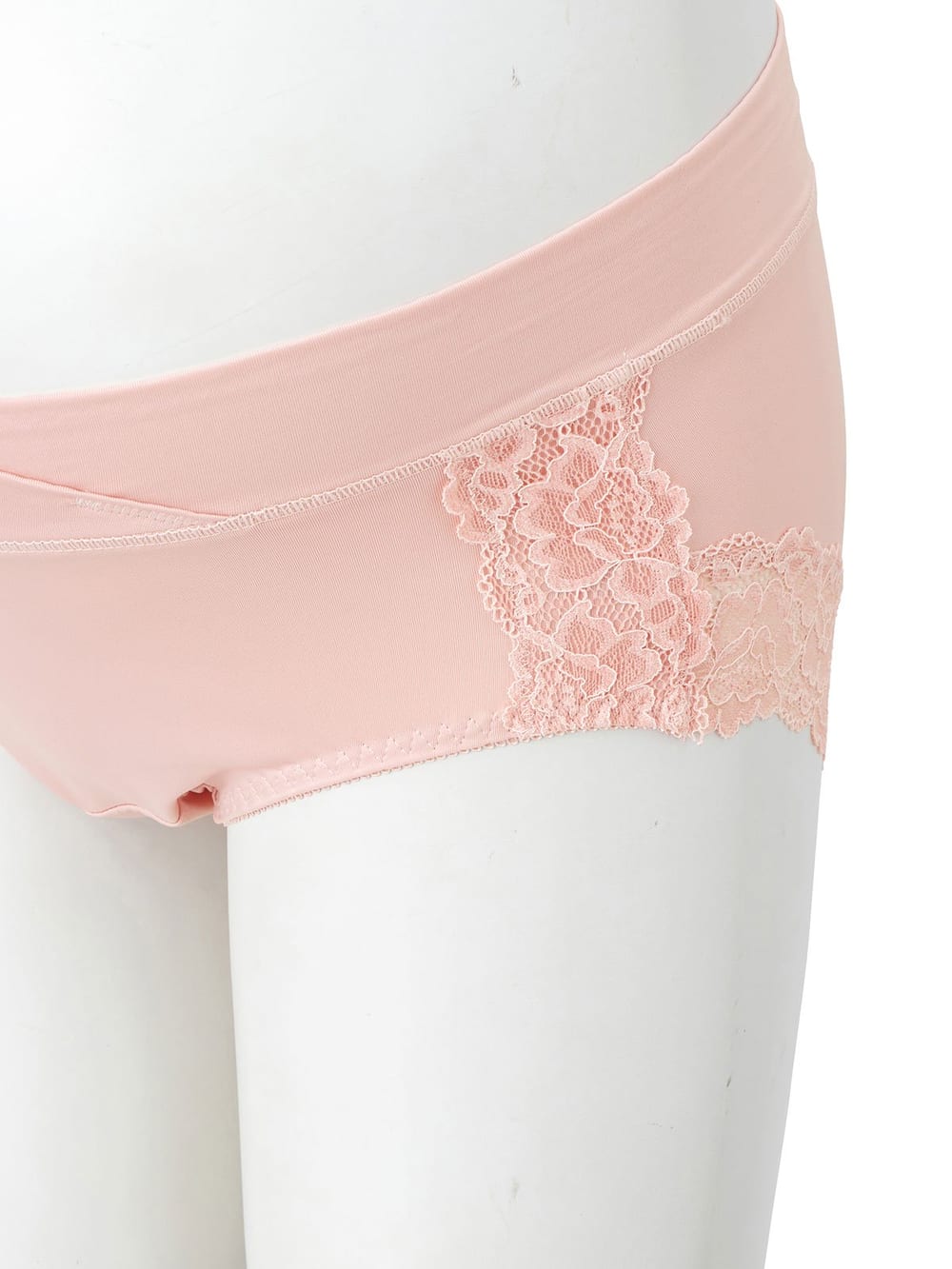 マタニティ ショーツ|産前産後長く使えるローライズマタニティショーツ【バックレースタイプ】【出産後も長く使える】|ピンク