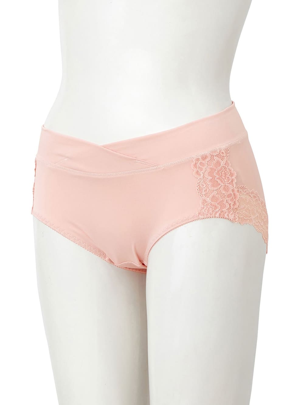 マタニティ ショーツ|産前産後長く使えるローライズマタニティショーツ【バックレースタイプ】【出産後も長く使える】|ピンク